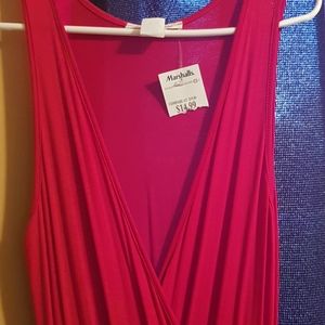 Bran new  with tags red long dress  med